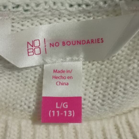 Ugly Christmas Sweater Kids L (11-13) BLESSED 3D Garland Sequins PomPoms - Picture 2 of 9